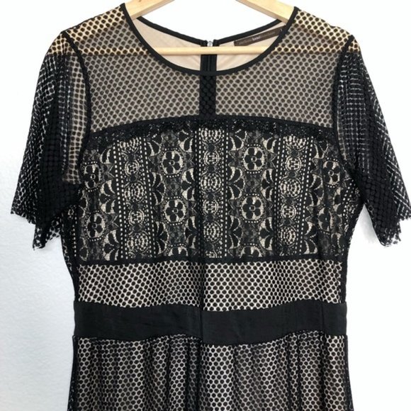 Hazel Black Lace Midi Dress - Picture 3 of 8